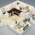 Contoh sketsa rumah minimalis