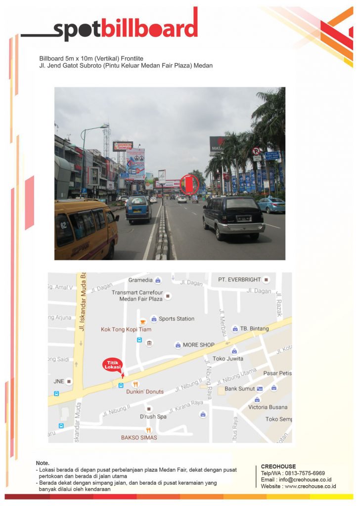 Spot Billboard Jl.Gatot Subroto - Medan