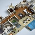 Contoh Sketsa 3D Rumah Mewah