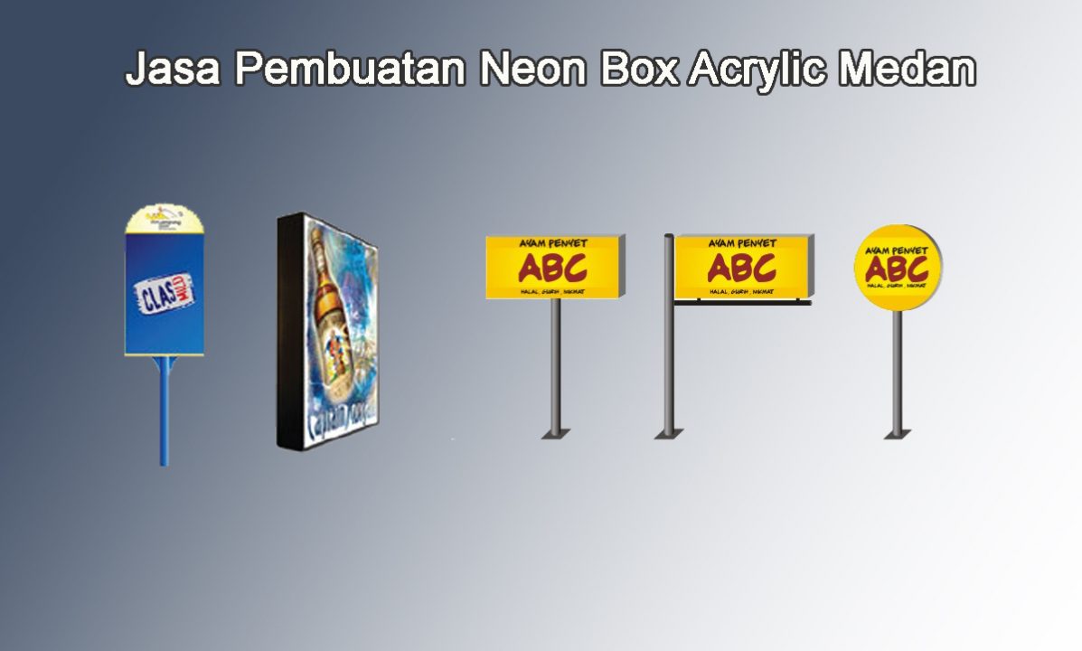 Jasa Pembuatan Neon Box Acrylic Medan