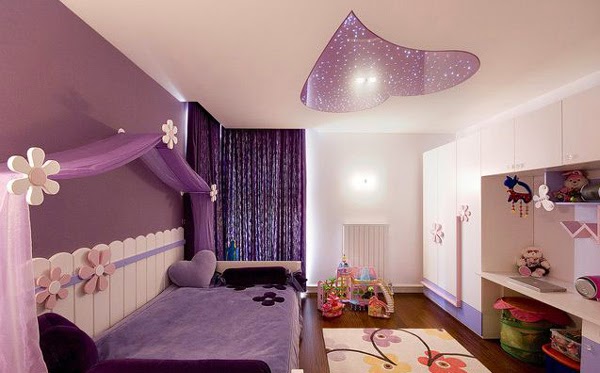 Warna cat kamar tidur ungu