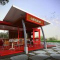 Desain booth makanan