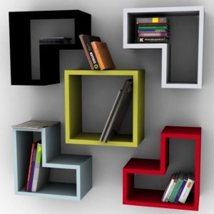 Lemari-Rak-Buku-Kayu