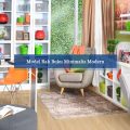Rak buku minimalis modern