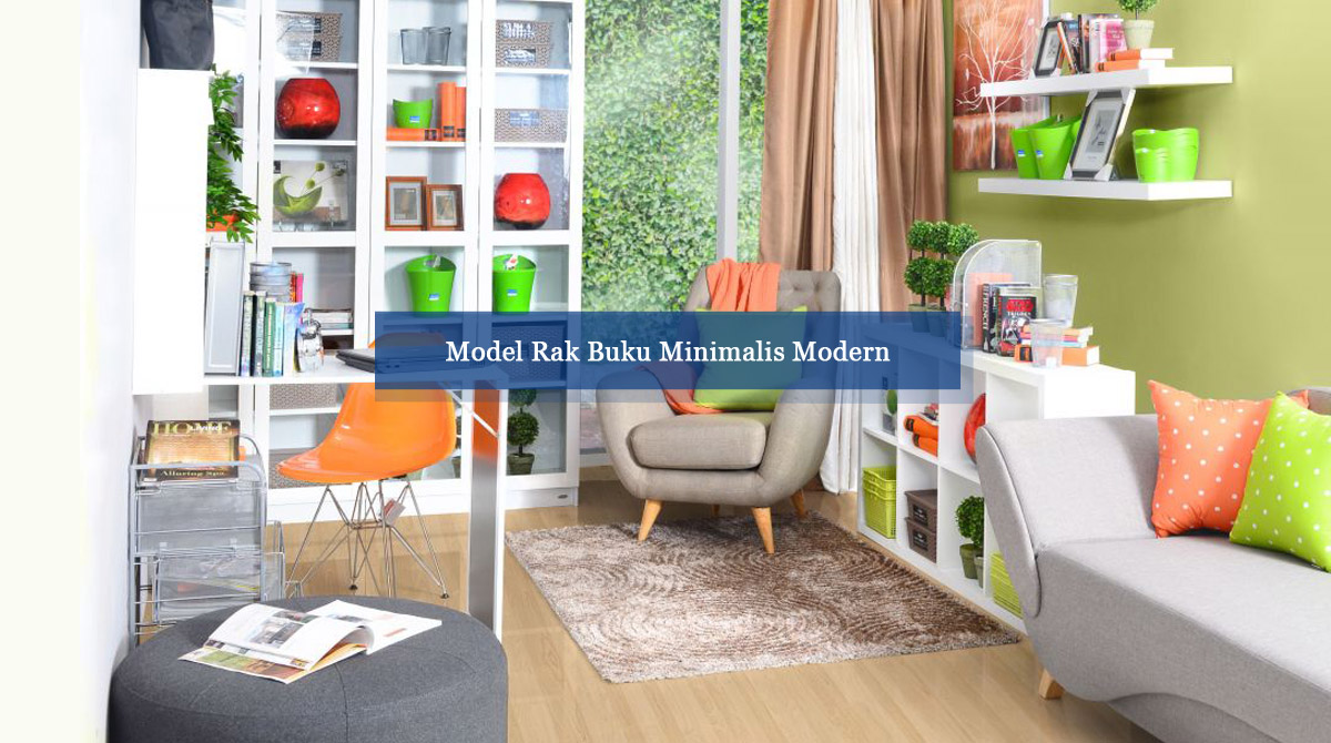 Model Rak Buku Minimalis Modern