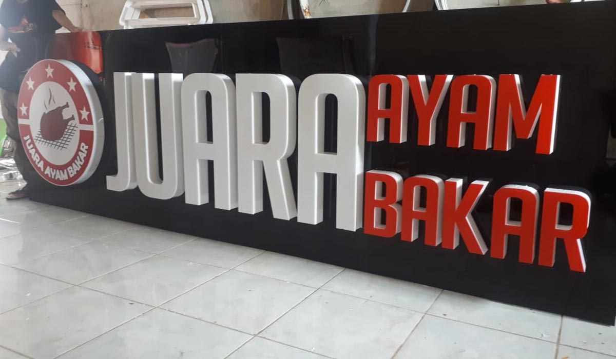 Jasa pembuatan neon box medan creo house