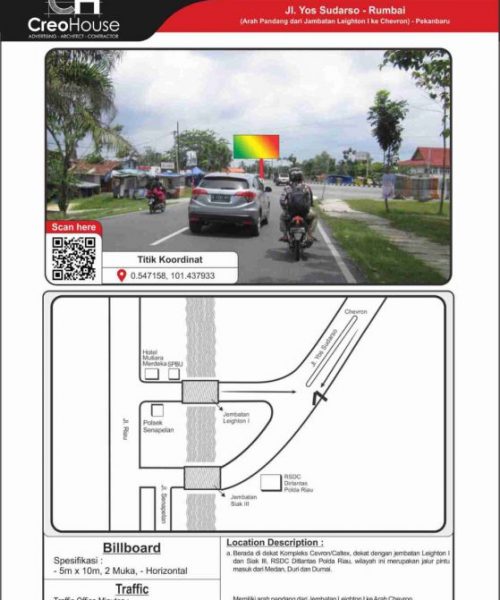 Billboard Jl Yos Sudarso Rumbai Jasa billboard Pekanbaru