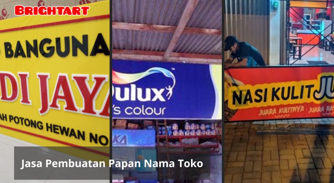 Jasa pembuatan papan nama toko terdekat